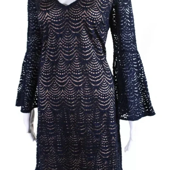 Lilly Pulitzer navy blue dress nwt perfect large - Picture 8 of 8